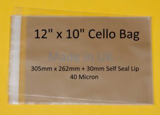 12 x 10 Cello Bags - 262mmx305mm