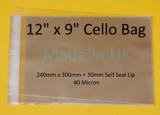 12 x 9 Cello Bag - 240mm x 300mm