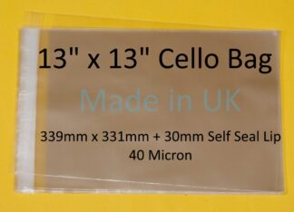 13 x 13 Cello Bag - 339mmx331mm