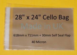 28 x 24 Cello Bag- 618mm x 711mm