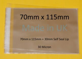 70mm x 115mm Cello Bag