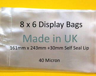 8 x 6 Display Cello Bags