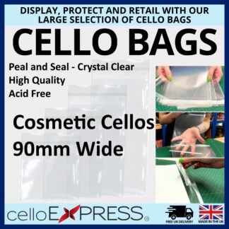 Cosmetic Slim Bags - 90mm Wide