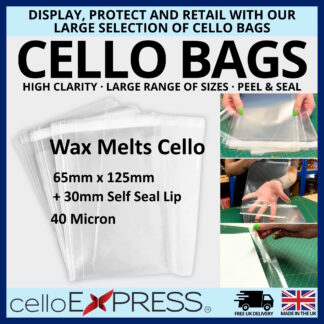 Wax Melts Cello - 65mm x 125mm