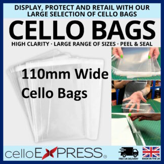 Cello Bags - 110mm Wide