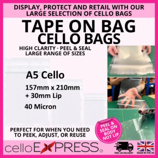Tape On Bag A5 Cellos-157x210mm