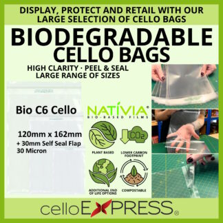 Biodegradable C6 Cello Bags