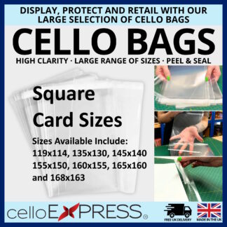 Square Card Cello Bags