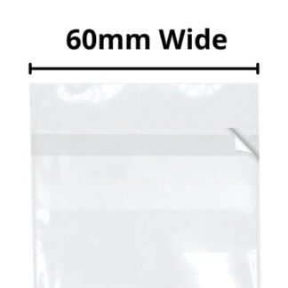 Slim Cellophane Bags - 60mm Wide Cellos