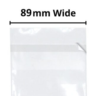 Slim Cellophane Bags - 89mm Wide